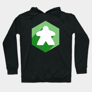 Hexagon Meeple Green Hoodie